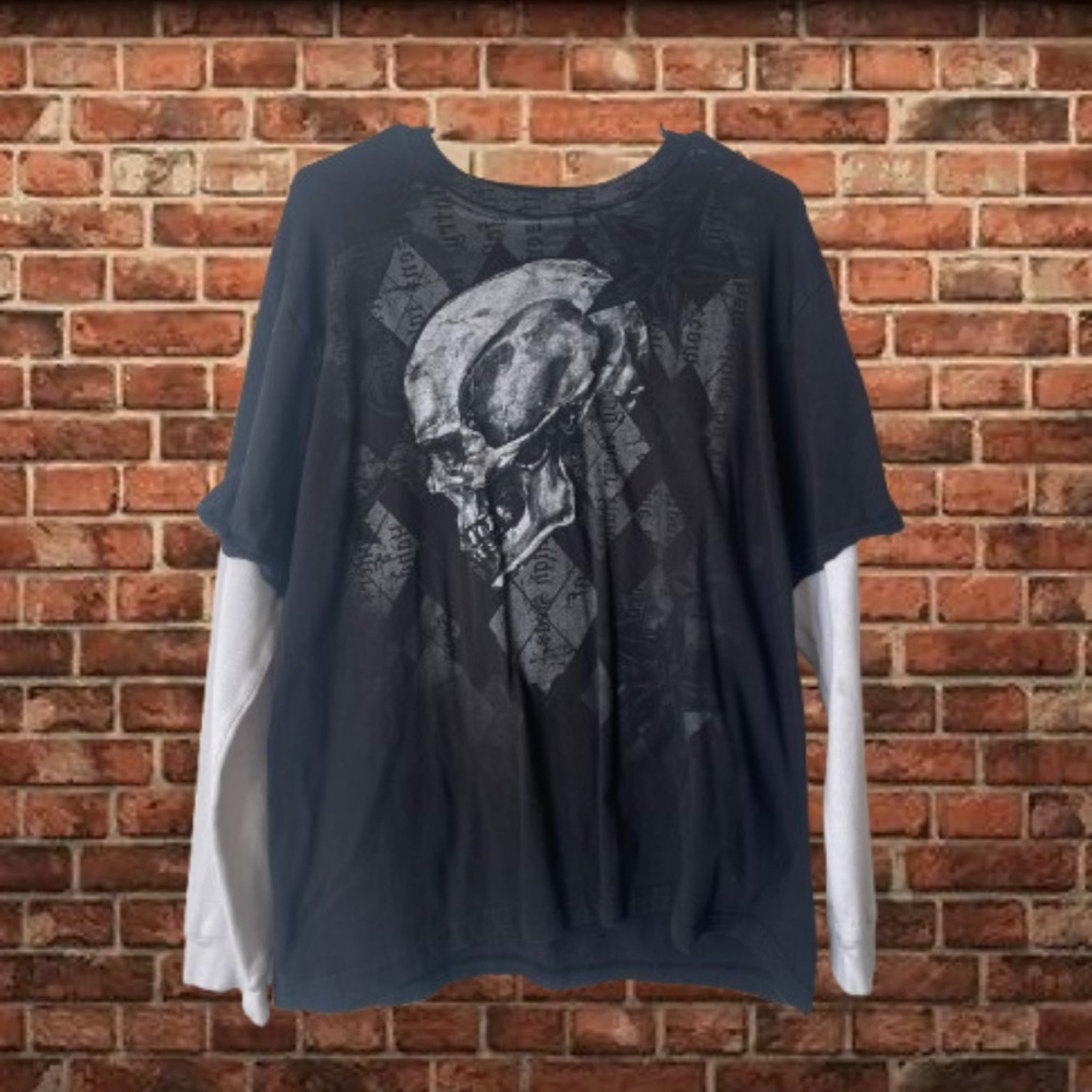 Men's Graphic Skull Shirt